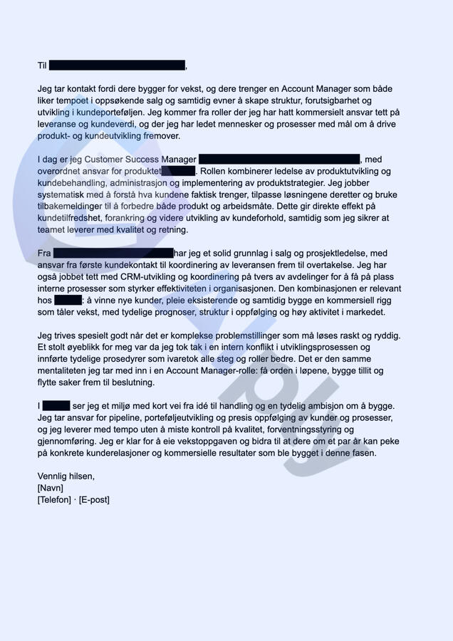 Account Manager (norsk) Account Manager (norsk)